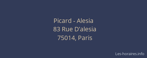 Picard - Alesia