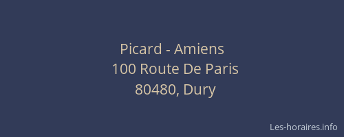 Picard - Amiens
