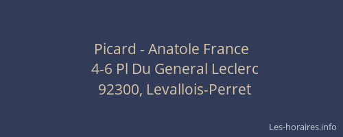 Picard - Anatole France