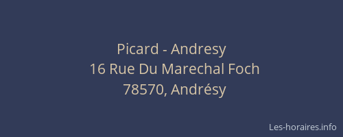 Picard - Andresy