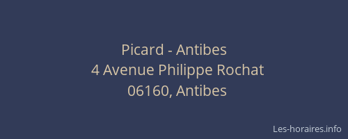 Picard - Antibes