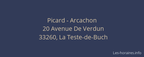Picard - Arcachon