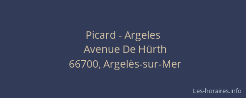 Picard - Argeles