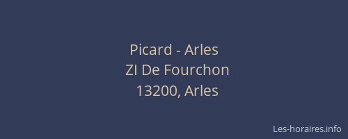 Picard - Arles