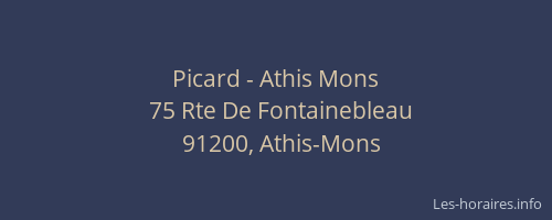 Picard - Athis Mons