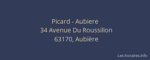 Picard - Aubiere