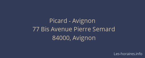 Picard - Avignon