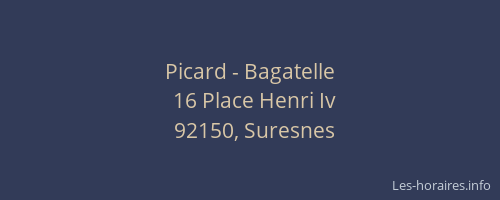 Picard - Bagatelle