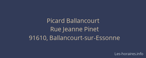 Picard Ballancourt