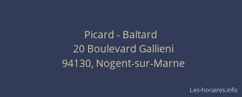 Picard - Baltard