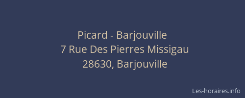 Picard - Barjouville