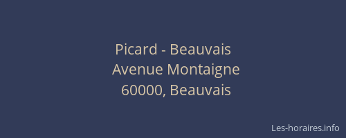Picard - Beauvais