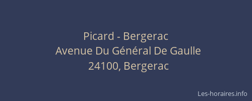 Picard - Bergerac
