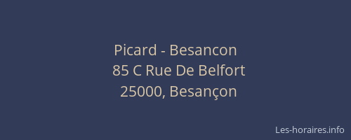 Picard - Besancon
