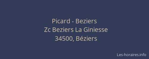 Picard - Beziers