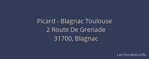 Picard - Blagnac Toulouse