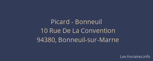 Picard - Bonneuil