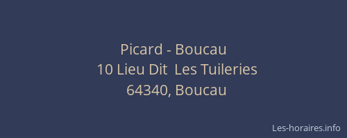 Picard - Boucau