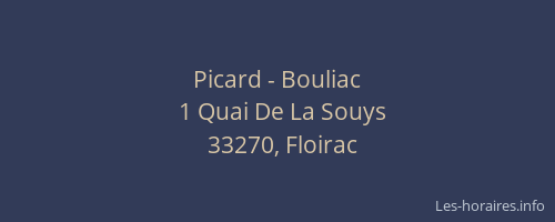 Picard - Bouliac