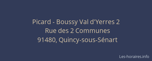 Picard - Boussy Val d'Yerres 2