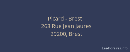 Picard - Brest