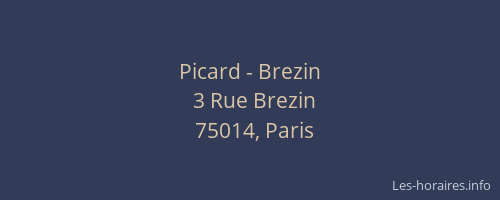 Picard - Brezin