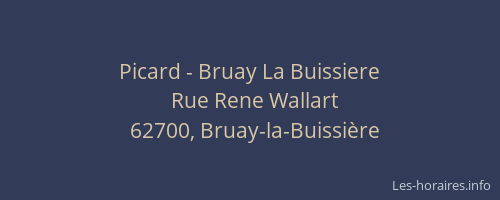 Picard - Bruay La Buissiere
