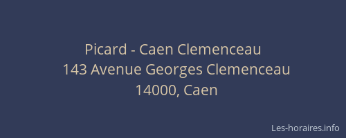 Picard - Caen Clemenceau