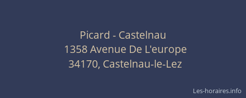 Picard - Castelnau