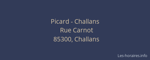 Picard - Challans