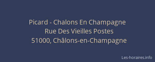Picard - Chalons En Champagne