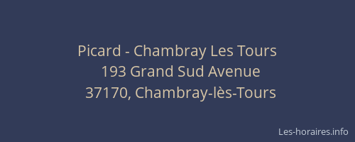 Picard - Chambray Les Tours
