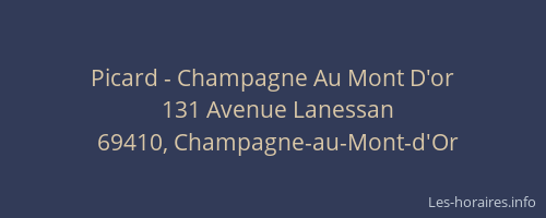 Picard - Champagne Au Mont D'or