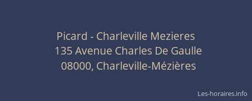 Picard - Charleville Mezieres