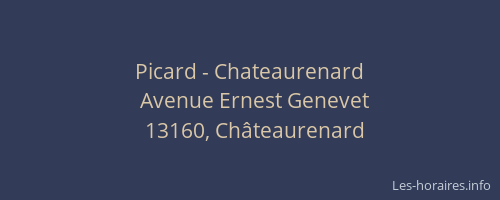 Picard - Chateaurenard