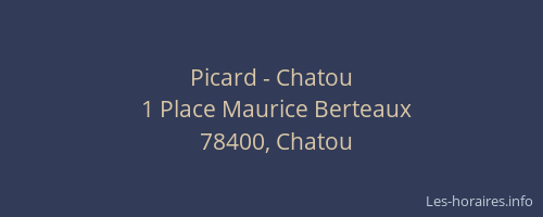 Picard - Chatou