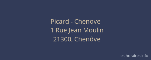 Picard - Chenove