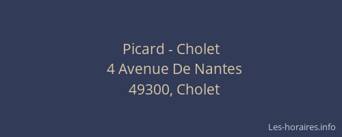 Picard - Cholet