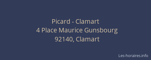 Picard - Clamart