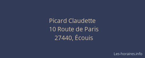 Picard Claudette