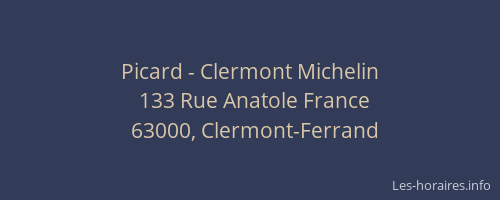 Picard - Clermont Michelin