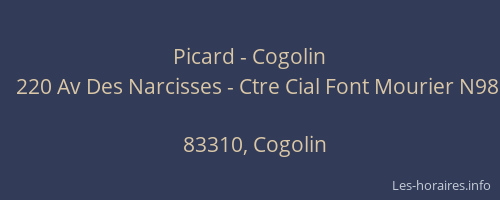 Picard - Cogolin