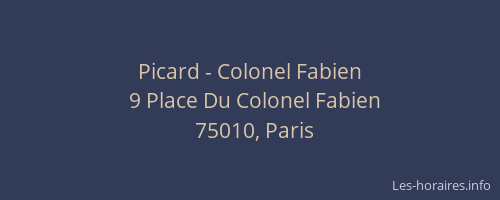 Picard - Colonel Fabien