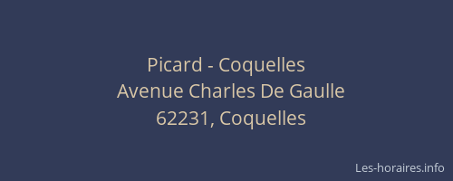 Picard - Coquelles