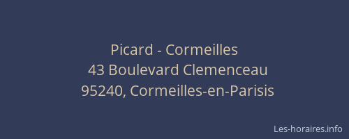 Picard - Cormeilles