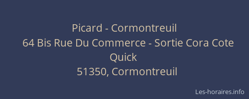 Picard - Cormontreuil
