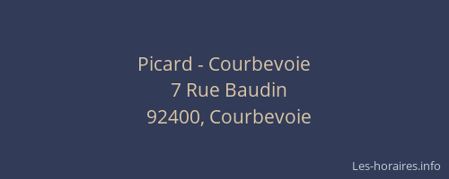 Picard - Courbevoie
