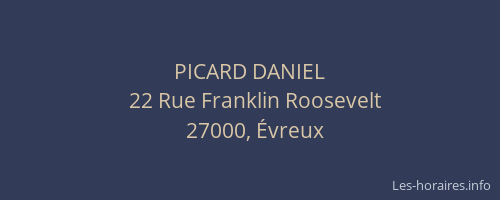 PICARD DANIEL