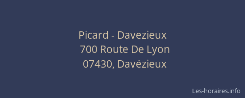 Picard - Davezieux