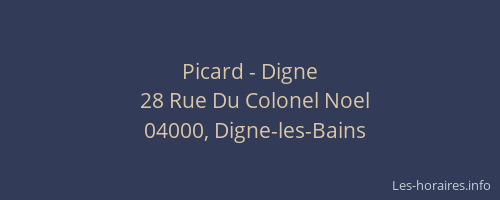 Picard - Digne